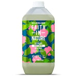 Faith In Nature Natural Wild Rose Body Wash, Balacing Shower Gel, Vegan & Cruelty Free, No SLS or Parabens, 5L Refill Pack