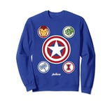 Marvel Gamerverse Avenger Shield Emblems Collage Sweatshirt