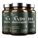 Pure NAD+ 300mg + Resveratrol 3x60k