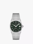 Tissot T1372071109100 Women's PRX Powermatic 80 Automatic Date Bracelet Strap Watch, Silver/Dark Green