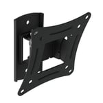 TV or Monitor Wall Mount Bracket, Black, Tilt & Swivel for up to 32" Screens