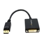 StarTech.com DP2DVI2 Videokabel adapter 0,152 M DisplayPort Dvi-I, sort