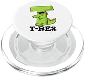 Jeu de mots alphabet amusant T-Rex PopSockets PopGrip pour MagSafe