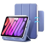 ESR for iPad mini 7 A17 Pro Case, iPad mini 7th/6th Generation 8.3'' Case (2024/2021), Slim, Trifold Two-Way Stand, Powerful Magnetic Attachment, Durable Protection, Supports Pencil Pro/USB-C, Purple