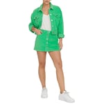 Jupe courte FEMME Only coton verte en velours