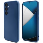 Mode de vie Moozy. Coque en silicone pour Samsung A54 5G, bleu nuit – Coque légère en silicone liquide avec finition mate et doublure en microfibre douce, coque en silicone de qualité supérieure - Neuf