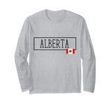 Alberta Canada Vacations Travel Canadian Women Men Country Long Sleeve T-Shirt