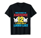 This is what an awesome 12 year old looks like 12th birthday T-Shirt