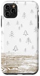 Coque pour iPhone 11 Pro Max Boho Rustic Botanical Leaf Pattern Vintage Beige Nature Chic