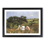 Big Box Art William Merritt Chase The Fairytale Framed Wall Art Picture Print Ready to Hang, Black A2 (62 x 45 cm)