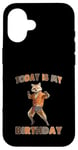 Coque pour iPhone 16 Chemise « Today Is My Birthday Fox »