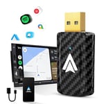 MSXTTLY Adaptateur Android Auto sans Fil 2024 Convertisseur Android Auto Filaire en sans Fil pour Voitures avec téléphones Android 11-14 filaires, Mini & Stable, USB C/A, Plug & Play