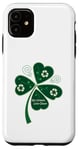 Coque pour iPhone 11 Go Green - Live Clean - Recyclage du trèfle - Énergie verte