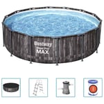 Bestway Ensemble de piscine ronde Steel Pro MAX 427x107 cm piscine