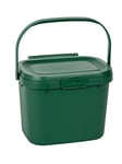 Addis 518250 - Poubelle à Compost à Usage Quotidien dans la Cuisine - bac Vert foncé de 4,5 l pour déchets Alimentaires