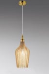 G.E.A. LUCE SUSPENSION CLEOFE S/12 AMBER 1XE27 AMPOULE EXCLUE FCLSA12