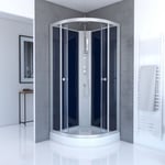 Cabine de douche 1/4 de cercle - 85x85x225cm - NIGHTY