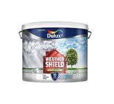 Dulux Weathershield Pure Brilliant White - Exterior Smooth Masonry Paint - 7.5L