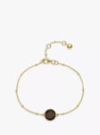 Auree Barcelona Personalised Birthstone Gold Vermeil Beaded Chain Bracelet