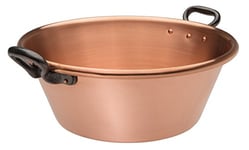 Baumalu 207031 Bassine à Confiture en Cuivre Tous Feux Sauf Induction 12 L 40 cm