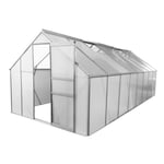 TERRE JARDIN - Serre de jardin aluminium et polycarbonate 12,25 M²  Translucide