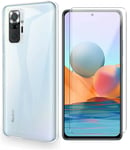 Coque Silicone TPU Transparente + Verre Trempe Pour Xiaomi Redmi Note 10 4G / N