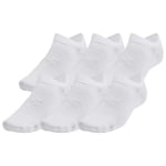 Under Armour Essential No-Show Socks 6 Pairs UA Gym Trainer Ankle Lightweight