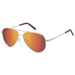 Lunettes de soleil enfant Polaroid  PLD 8015/N Lunettes de soleil, Argent/Orange, 52 mm