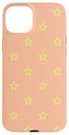 iPhone 15 Plus Peach Yellow Stars Sunrise Springtime Pop Art Pastel Pattern Case