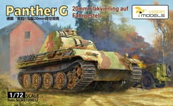 Vespid Models VS720012 - 1:72 20mm Flakvierling Sur Panther G Châssis Métal