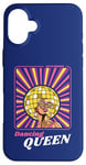 Coque pour iPhone 16 Plus Rétro 70s 80s Funky Disco Ball Afro Queen Diva Vintage