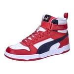 Puma Unisex Adults Rbd Game Sneakers, Puma White-New Navy-Club Red, 39 EU