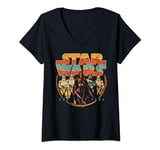 Star Wars Last Jedi Vintage Retro Kylo Ren T-Shirt avec Col en V