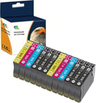 Lot de 12 Cartouches d'encre compatibles avec Epson 503 XL 503 pour Expression Home XP-5200 XP-5205 Workforce WF-2960DWF WF-2965DWF WF-2960 WF-2965