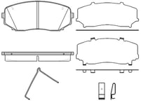 Bromsbelägg Remsa - Mitsubishi - L-200. Mazda - Cx-5, Cx-7, Cx-9. Ford - Edge