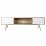 Meubles de télévision DKD Home Decor Blanc Métal Bois MDF [160 x 40 x 50 cm]