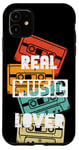 Coque pour iPhone 11 Cassettes rétro Real Music Lover