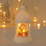 Juldekorationer Ljusstake Lampa Santa Snowman Storm Lantern Julgranshänge Elk