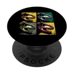 T-Rex Pop Art – Vintage T-Rex Dino Dinosaur Lover PopSockets PopGrip Adhésif