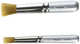 Rayher kit pinceau pochoir grand 2 pcs. ø10+16mm, av. manche aluminium, 37318000