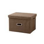 Byqny Storage Box,Foldable Fabric Storage Boxes With Label Holders and Handles Clothing Storage Basket Bins Toy Box Organizer Lids Storage Cube Organizer Bins