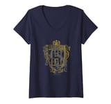 Womens Harry Potter Hufflepuff Badger Crest V-Neck T-Shirt