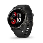 Garmin [ Renewed ] Venu 2 PLUS, AMOLED GPS Smartwatch with All-day Advanced Health and Fitness Features, Voice Functionality, Music Storage, Up to 9 days battery, Black (Renewed)