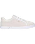 Tommy Hilfiger Women Trainers Essential Mesh Shoes Vulcanised, Beige (Weathered White), 3.5 UK