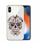 Coque iphone XR mort mexicaine tartan rouge