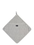 Lexington Home Icons Cotton Herringb Striped Potholder Svart