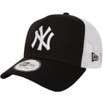 New Era Youths New York Yankees A-Frame Snapback Truckers Cap - Black - 6-12 Yrs