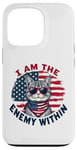 Coque pour iPhone 13 Pro I Am The Enemy Within Harris vs Trump Élection américaine 2024 drôle