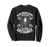 Marathon Runner Never Underestimate An Old Man Running Sweatshirt