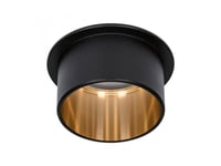 Paulmann Gil Coin, Utanpåliggande Spotlight, 1 Lampor, Led, 6 W, 2700 K, Svart, Guld